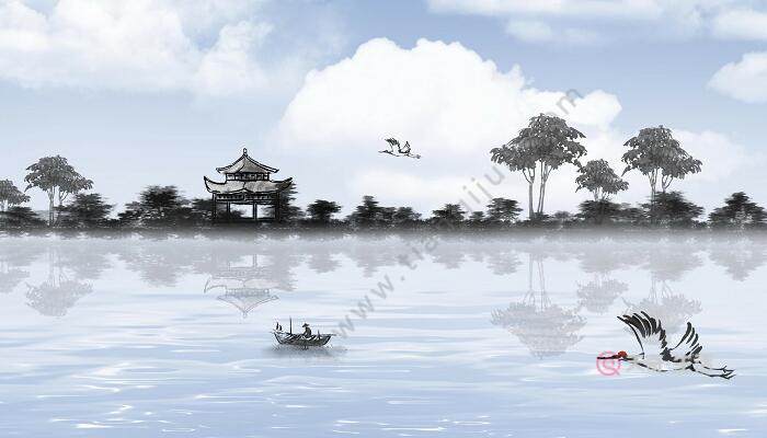 What picture is depicted in Sanqu Road? What picture is depicted in Sanqu Road?(图2) What scene is described in Sanqu Road